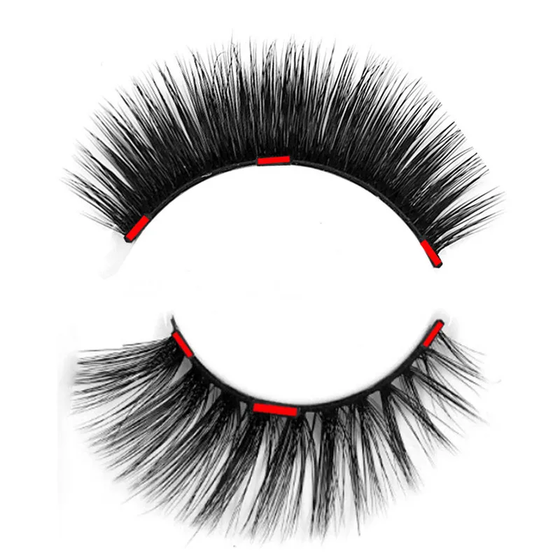 

4pc/2pair 100% Handmade Eye Lashes 3D Real Mink Reusable Makeup Thick Fake False Eyelashes