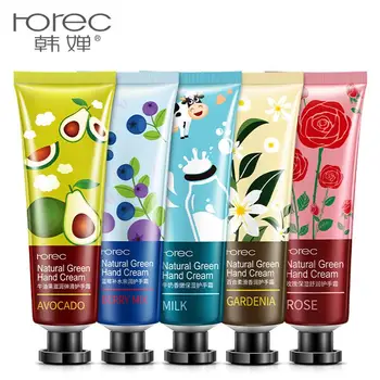 

5pcs/lot Moisturizing Nourish Green Plant Hand Creams for Soft Tender Delicate and Smooth Skin