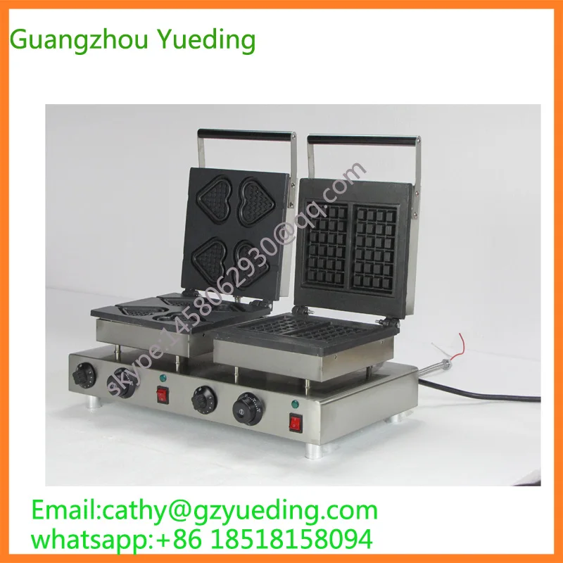

2 pcs Heat shape Waffle making machine, Gift Shape , Heart Shape Waffle maker machine