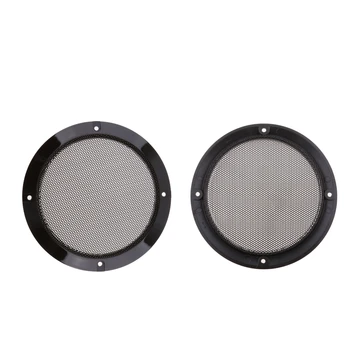 

1 Pair 5″ Car Round Speaker Protective Mesh Cover DIY Speaker Grille Replacement Part For Car Truck RV DIY Speaker Steel & ABS