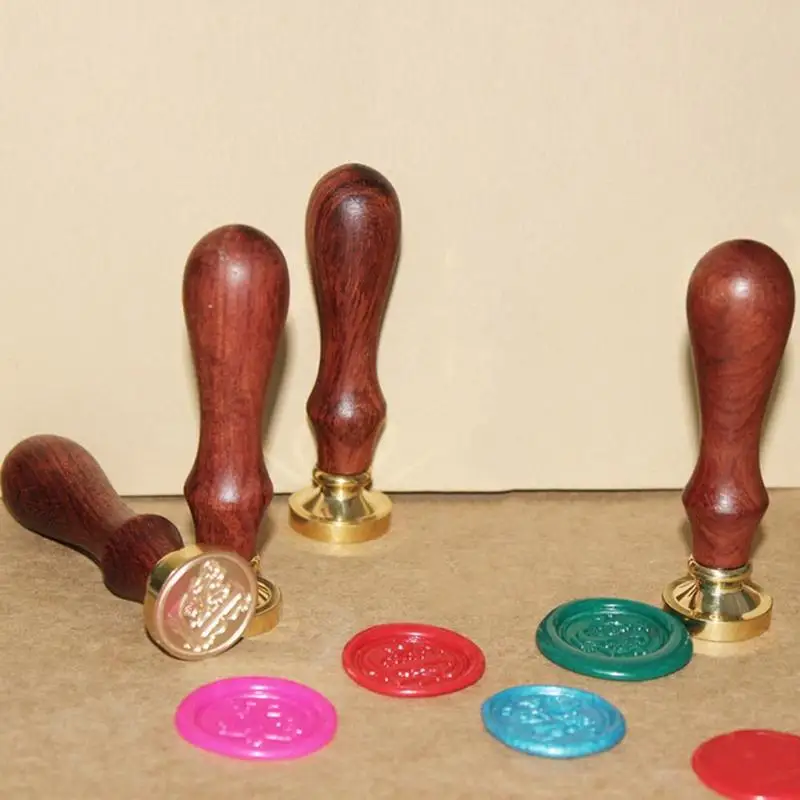  Christmas Decoration Retro Wood Handle Sealing Wax Stamp Christmas Greeting Birthday Wedding Invita - 32923982912