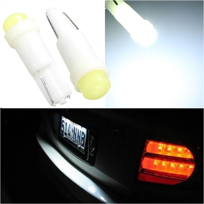 Best Price 10pcs/lot T5 0.2W 1 SMD Led Ceramic Car Auto Side Wedge Gauge Dashboard Instrument Lights Lamp Bulb DC12V | Автомобили и