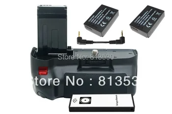 

100D Battery Grip + 2X LP-E12 LPE12 Batteries + Remote Control for Canon EOS Rebel SL1 / 100D camera.