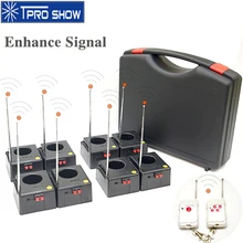 Sistema de controle de fonte fria sem fio 8/12 antena receptor remoto casamento pyro equipamentos base eletrônica máquina palco mostrar dj