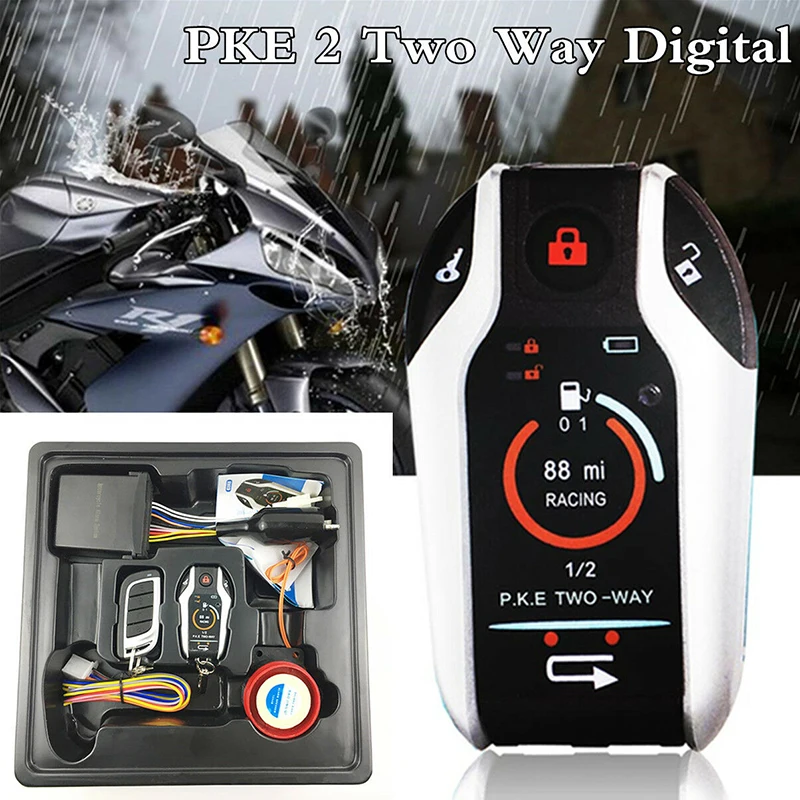 

Universal Models Various Motorcycle Two-way Alarm System Scooter Anti-theft Device Alarm Remote Engine Start Stop Motorcycles