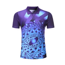 Новые футболки для бадминтона, Мужская/Женская теннисная рубашка, быстросохнущая футболка для бадминтона, спортивная рубашка для настольного тенниса, футболка pingpong 203