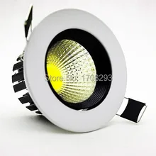 5w7w10w 50 шт./лот поворотный удара светодиодные светильники переменного тока 85-265 В виде ракушки: белый+ черный внутренняя теплый/Холодный белый+ Мощность драйверы ce rohs