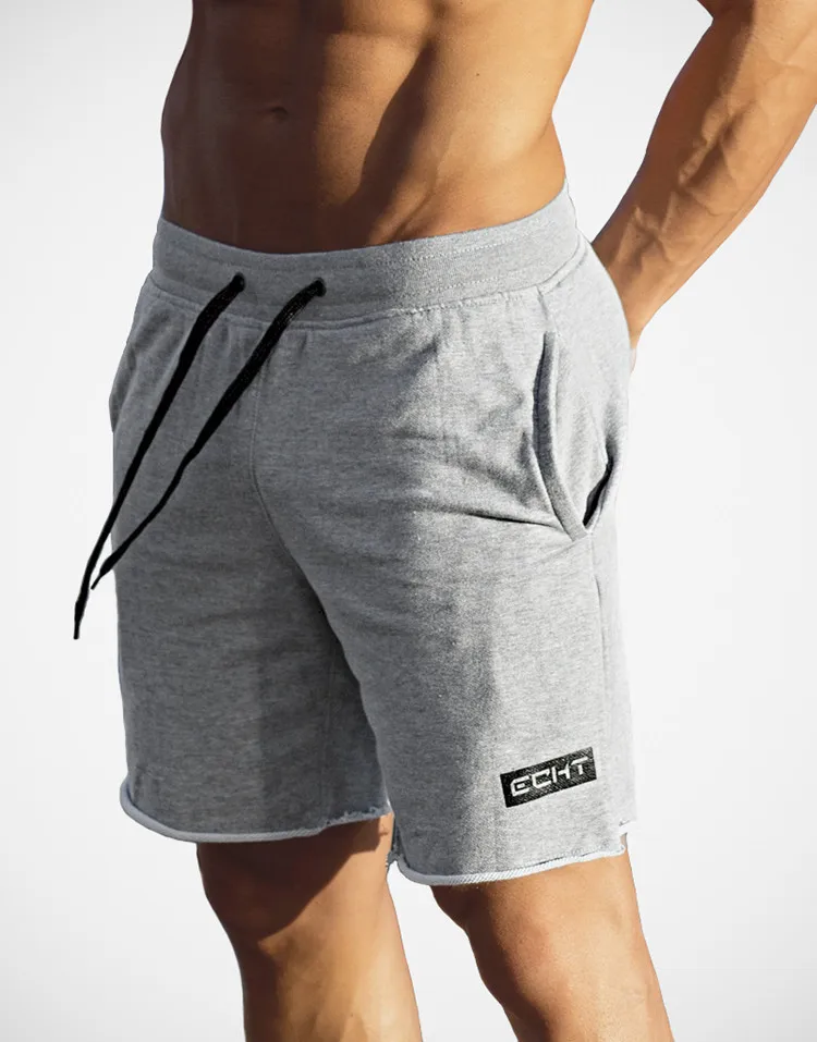 

Men's Solid Color Cotton Breathable Gym Training Tight Shorts Running Football Sport Fitness Exercise Short Pants Dropshipping