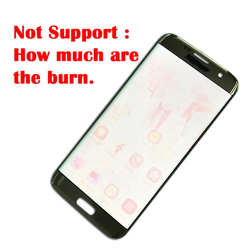 Amoled 5 ''дисплей с жидкокристаллическим дисплеем Burn Shadow рамкой для SAMSUNG Galaxy S7 edge