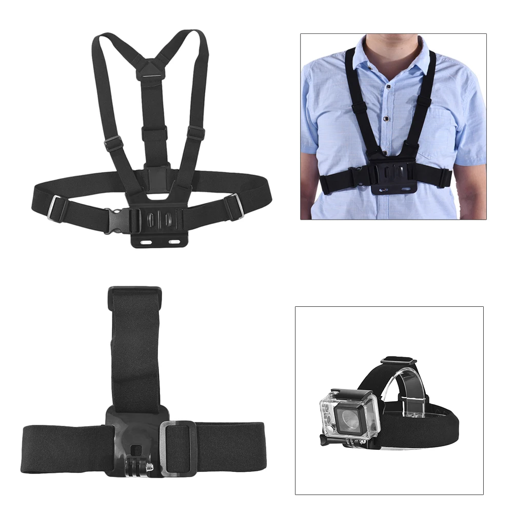 Комплект аксессуаров Andoer 7в1 для GoPro Hero 6 5 Xiaomi Yi SJCAM AKASO EK7000 комплект крепления