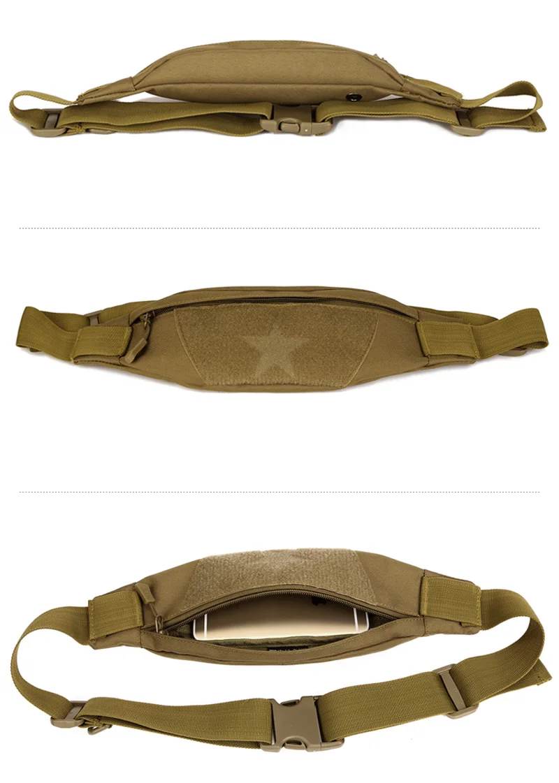 Одежда высшего качества Для мужчин прочного нейлона Фанни поясная сумка Хип бум военные дизайнер мужской противоугонные Star десантная