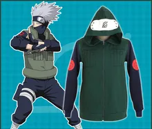 2017 Naruto COS Flag Wood Kakashi Clothes New Kakashi Cosplay Personal Hoodie Sweater Hooded Sweat Jacket Male Game Anime Periph