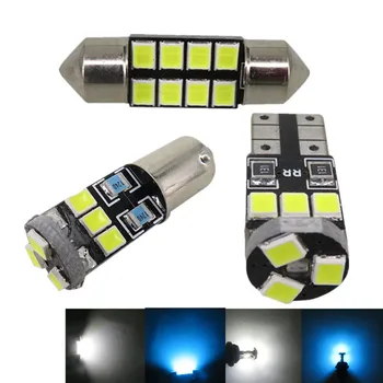 

WLJH 7x Map Dome Trunk Door Light 2835 SMD Led T10 W5W Car Led Interior Light Package for Nissan Altima 2002 2003 2004 2006 2005