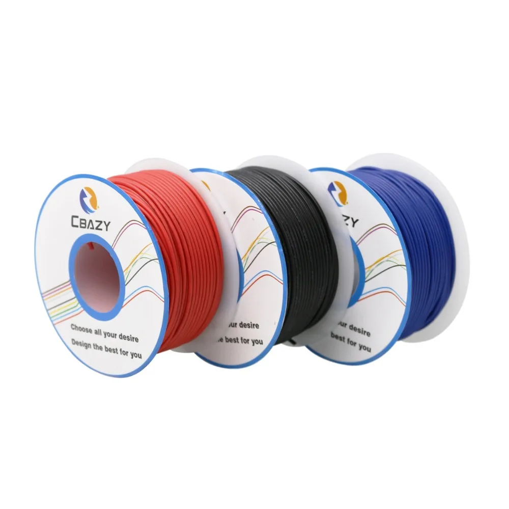 50 м многожильный провод 28AWG 10 цветов UL1007 экологически благоприятный электронный