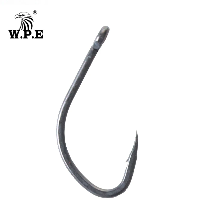 

W.P.E Brand TEFLON Coated 30pcs/lot Fishing Hooks 2#/4#/6#/8# Fishing Tackle Barbed Hook Carp Fish High-Carbon Steel Accessories
