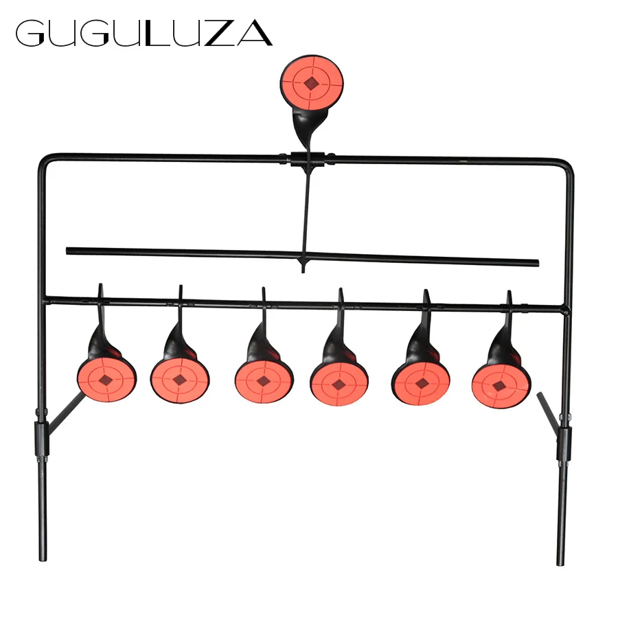 NEW 7 Plate Reset Target Shooting Resetting Target for Airgun Airsoft