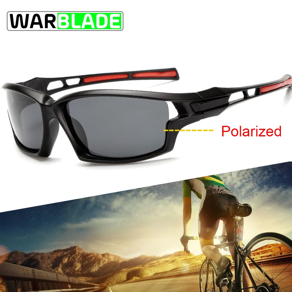 Спортивные солнцезащитные очки, поляризационные очки для велоспорта, UV400, велосипедные очки для мужчин и женщин, солнцезащитные очки для велоспорта, рыбалки, бега, очки WarBLade