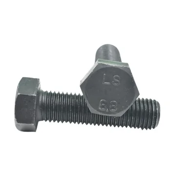 

2pcs M12 carbon steel 8.8 hex full tooth head bolt screws high strength bolts screw 16~55mm length