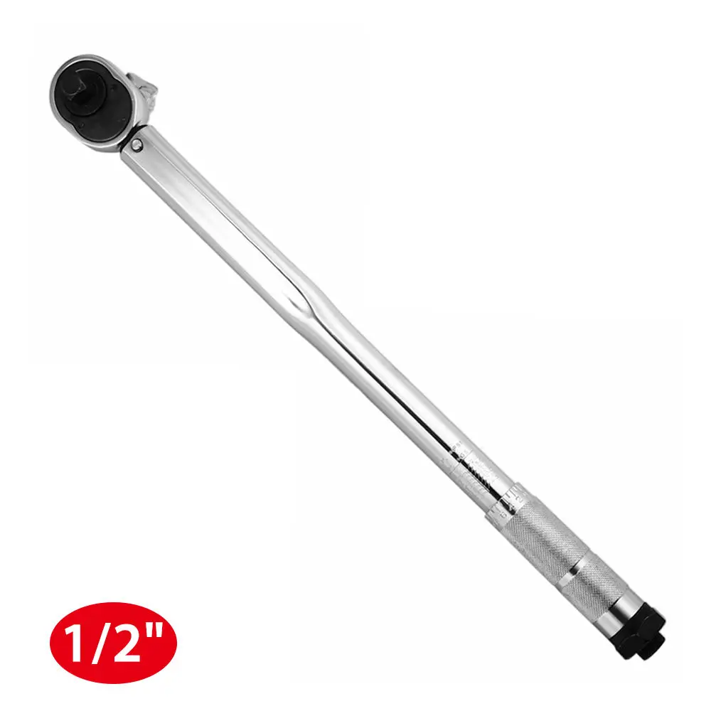 High Quality Mechanical Torque Wrench Socket Spanner Auto Repair Tool 1/2 Inch 8 to 21kg Adjustable with Case Silver apex tool group ac28vs 8 inch chrome adjustable wrench