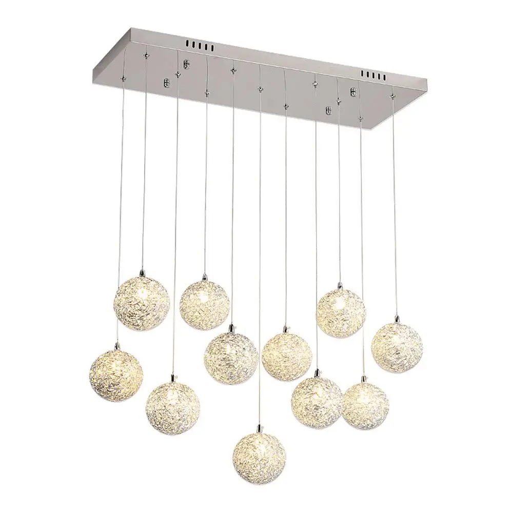 

Modern LED Aluminum Ball Dining Room Pendant Lamp Restaurant Pendant Light Bar Counter Balcony Hallway Pendant Lighting Fixtures