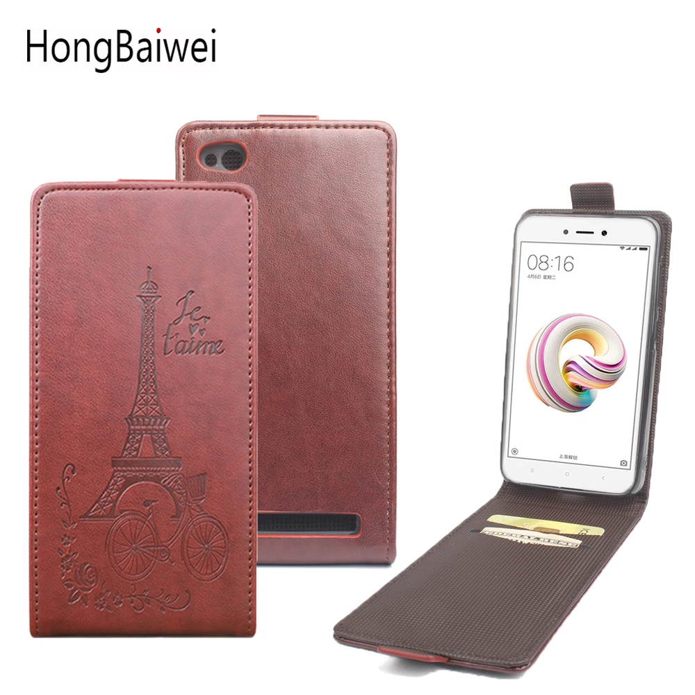 

HongBaiwei for Xiaomi Redmi 5A Flip Case Fashion Embossed Leather Case Cover for Xiaomi Redmi 5A 5.0 inch Protective Shell