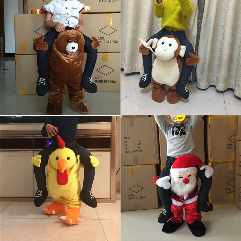 Child Cosplay Pants Funny Ride On Animal Walking Mascot Costume Fancy