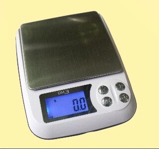 

diamond gemstone Digital Kitchen pocket palm Scale Diet Food Postal 3kg/0.1g jewelry Weight Blance Clock Electronic silver