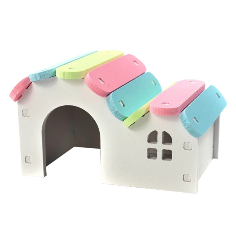 

New Luxurious Hamster House Swing Toy Slide Hamsters Nest Loft Bed Cage Nest Pet Hedgehog Castle Climb Toys Small Pet House