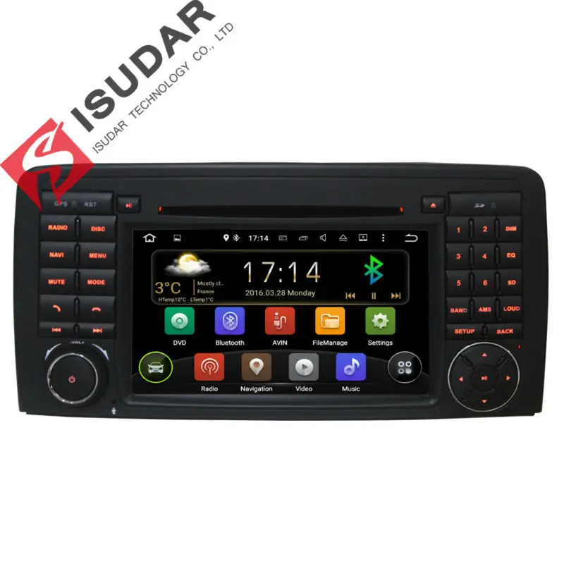 Two Din 7 Inch Android Car DVD Player For MercedesBenzAMG R Class W251 R280 R300 R350 R63 With Canbus Wifi GPS Radio FM Map