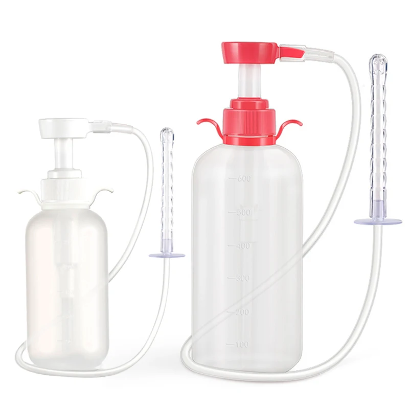 Reusable Vaginal Irrigator Recyclable Gynecological Cleaner 3 Nozzles 300/600ml Capacity Top Water Outlet Design Soft  Hygienic