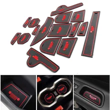 Автомобильные коврики черный+ красный внутренним покрытием коврики для Jeep Renegade- 16 шт./компл. резиновая нескользящая Портативный Лидер продаж