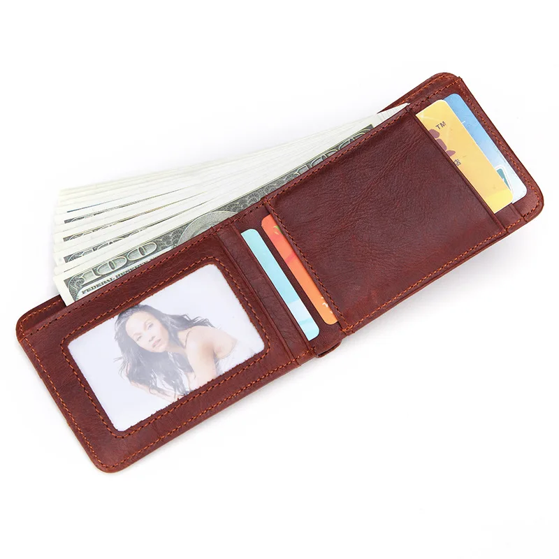 Mini Wallet Genuine Leather Fashion Short Men Wallets Card Holder Male Thin Small | Багаж и сумки