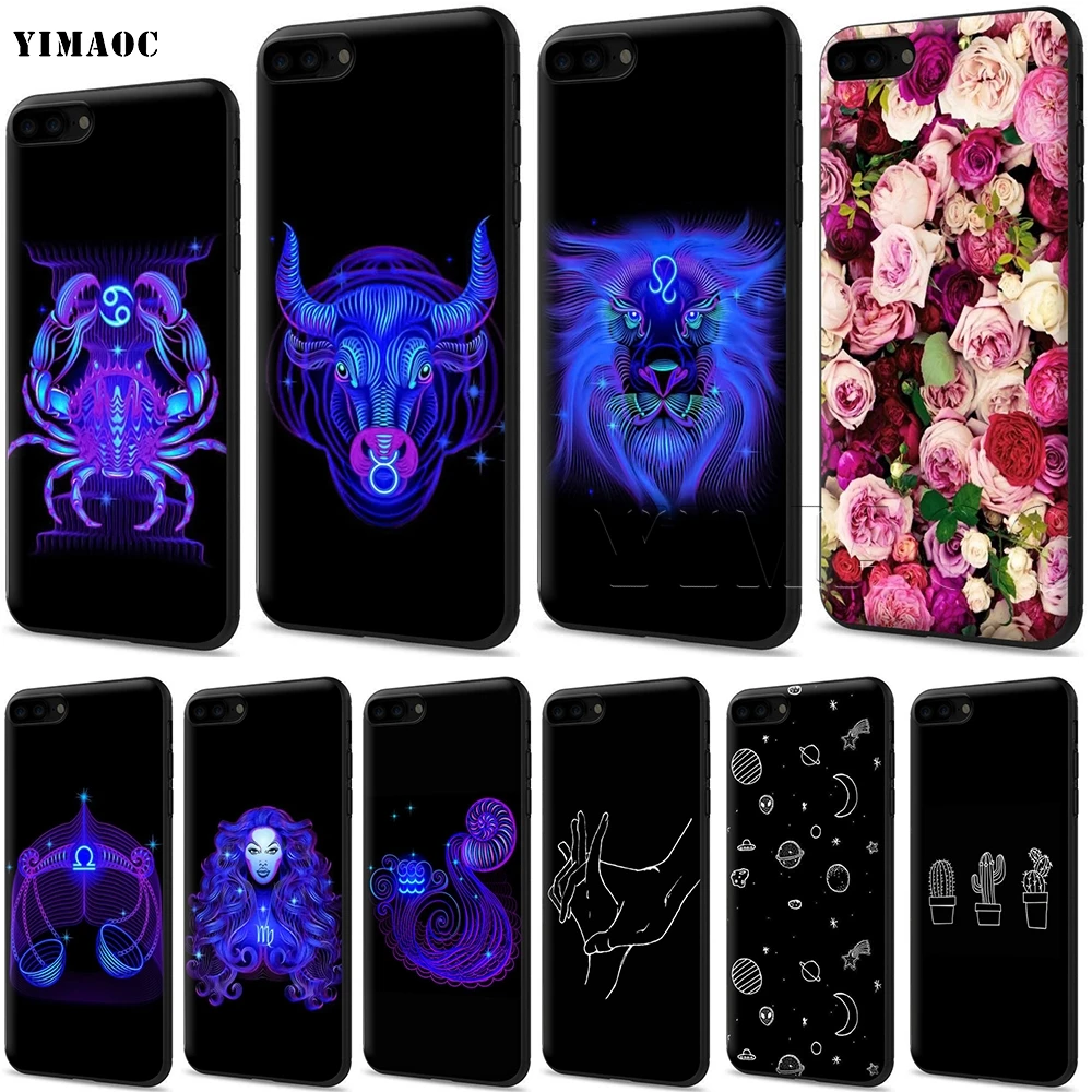 

YIMAOC Zodiac Signs Silicone Soft Case for iPhone 11 Pro XS Max XR X 8 7 6 6S Plus 5 5S SE