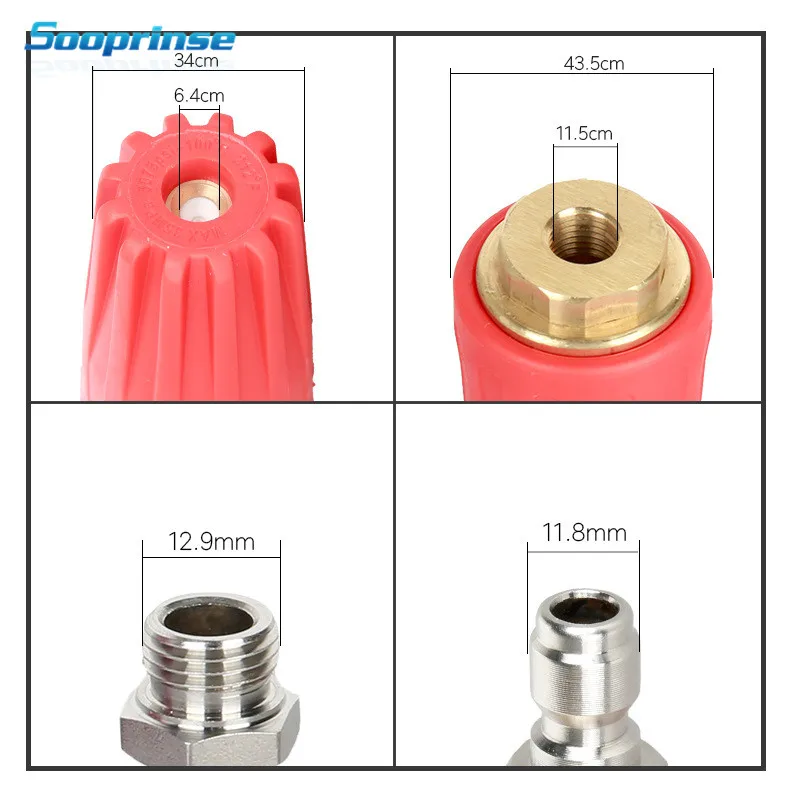 Bocal de Espuma Sooprinse Universal Pressão Arruela Alta Tomada Encaixe Rotativo 1 - 4 Polegada Conexão Rápida 5000 Psi 2020 9 espuma alta pressão arruela tomada encaixe rotativo