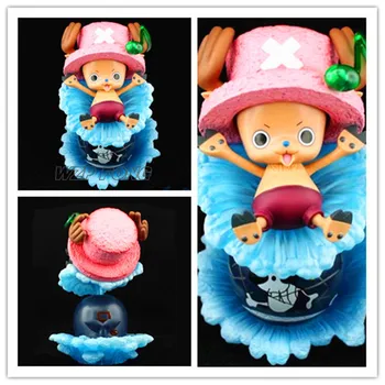 

New One Piece Tony Tony Chopper Laboon Action Figure Toy PVC Anime Chopper Whale fountain figure Toys for Children Birthday Gift
