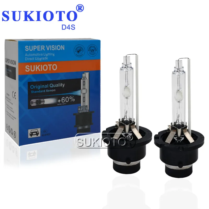SUKIOTO D1S 55W Xenon 5000K D2S D3S D4S D1R D2R D4R 35W xenon Car lights 4300K 6000K 8000K D1S 6614066144 HID Headlight Bulbs (2)