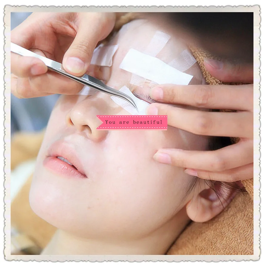 2 pcs breathable eyelash extension pad Individual false eyelash tools under eye pads medical tape double eyelid sticker