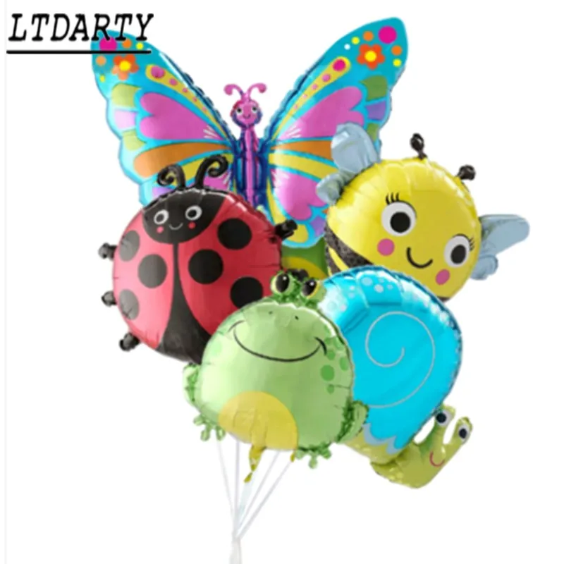 

Insect animal foil balloon cartoon frog snail ladybug bee shape balloon birthday party decoration children's toys