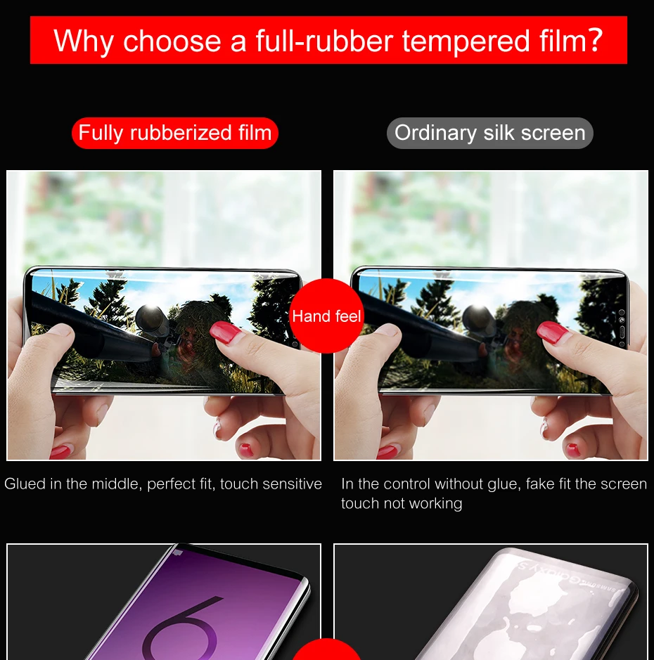 ZNP 9D полное покрытие экрана протектор Закаленное стекло для samsung Galaxy S9 S8 Plus Note 8 9 Защитное стекло для samsung S8 S9 пленка