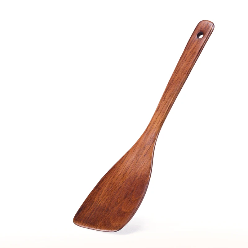 32cm Long Handled Kitchen Turner Wood Spatula Non-Stick Cookware Cooking Tools Durable Wooden Kitchen Utensils Accessories (3)