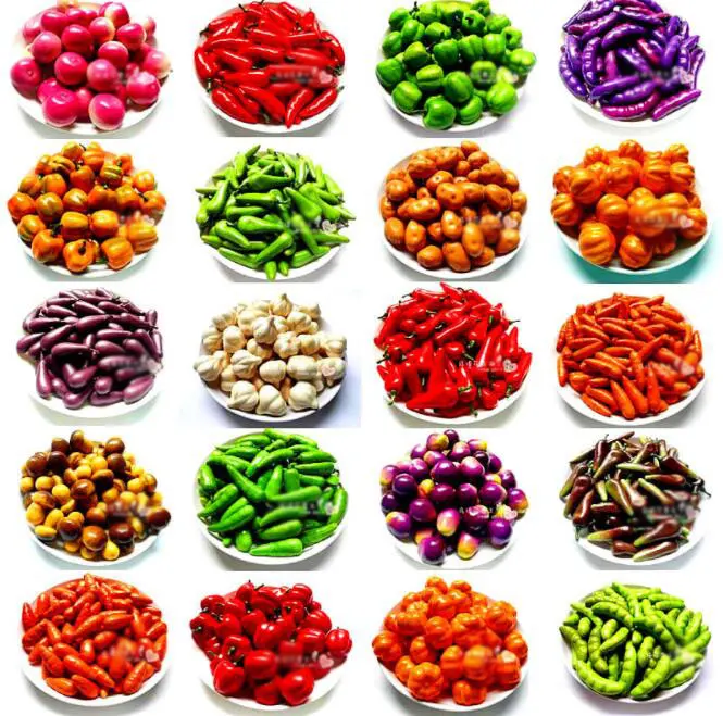 

10 Pcs/Set Miniature Food Vegetable Kitchen Artificial Fake Eggplant Cucumber Radish Home Decor Toy For Girl Gift Free Shipping