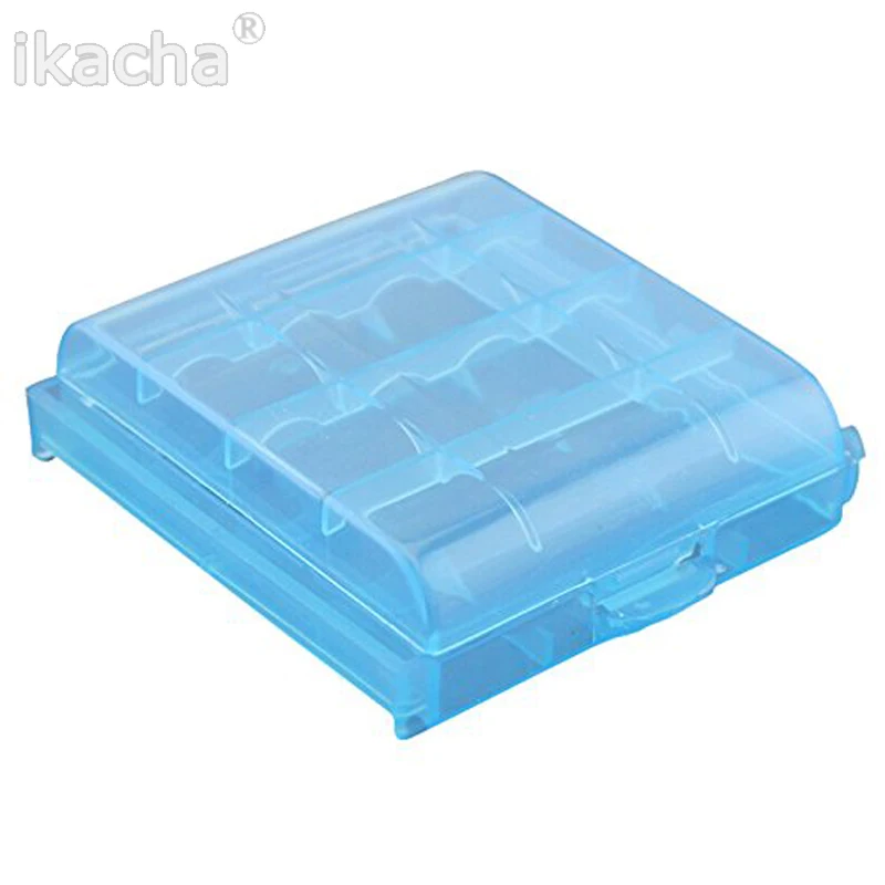 

2Pcs/lot Mini Portable Plastic Battery Case Holder Storage Box For AAA/AA Rechargeable Battery Cover