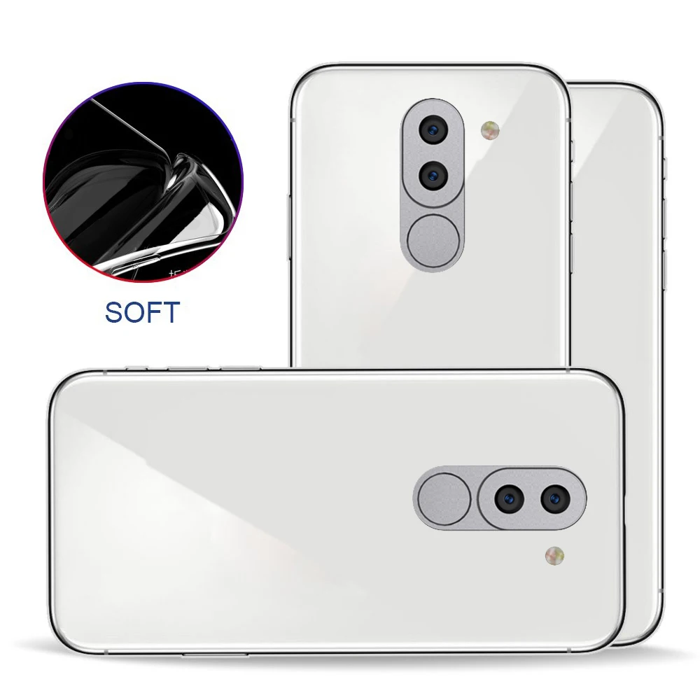 Подходит для Huawei gr5 2017 простой мягкий корпус нескользящий чехол Прозрачный