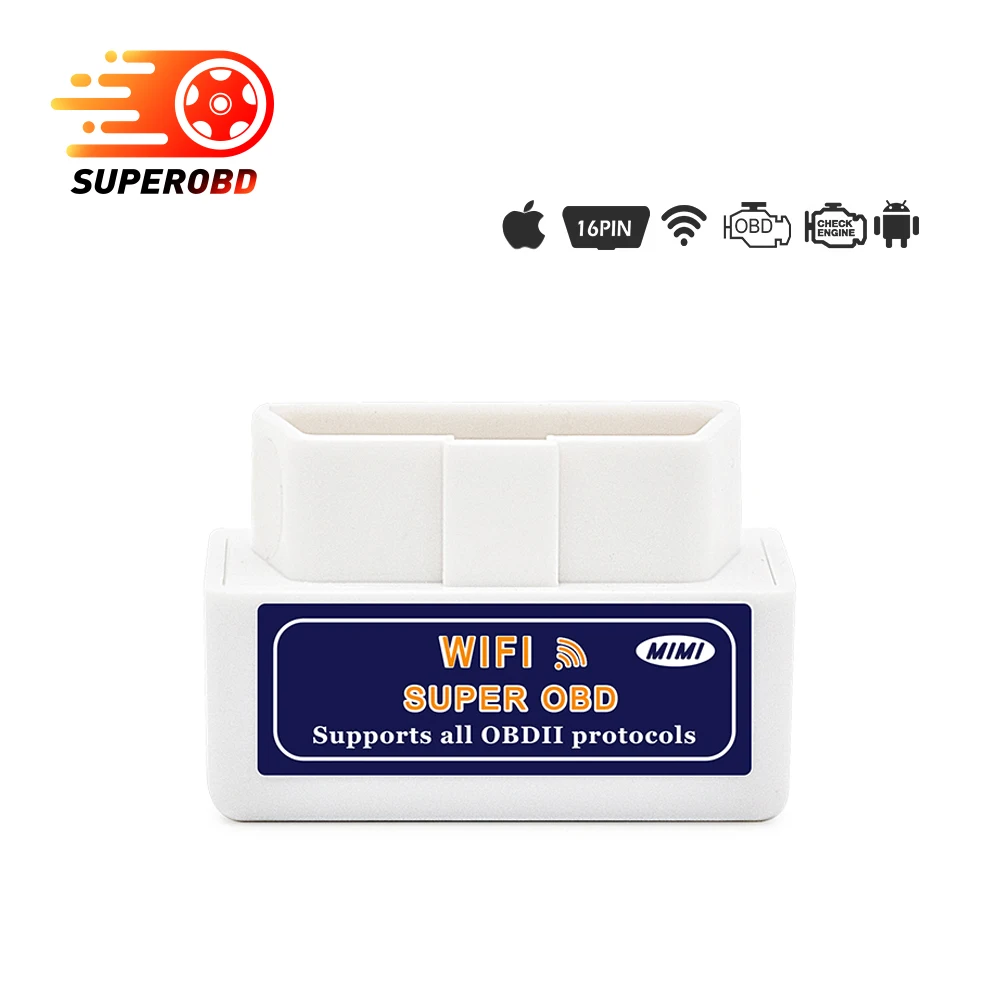Супер Мини ELM327 Wifi V1.5 OBDII/OBD2 автоматический диагностический инструмент Поддержка Android и IOS системы ELM 327 Wifi Поддержка протоколы OBD II