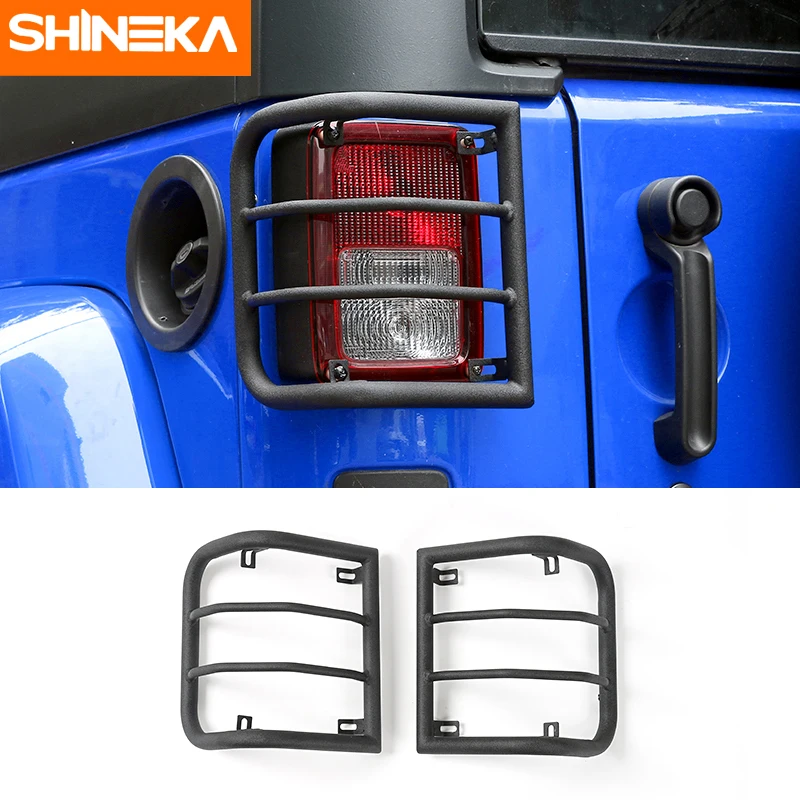 SHINEKA металлическая задняя фара защитная накладка для Jeep Wrangler JK 2007 + автомобильные