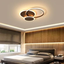Новая современная светодиодная Люстра для гостиной, спальни, кабинета, кофейного или белого цвета, Потолочная люстра