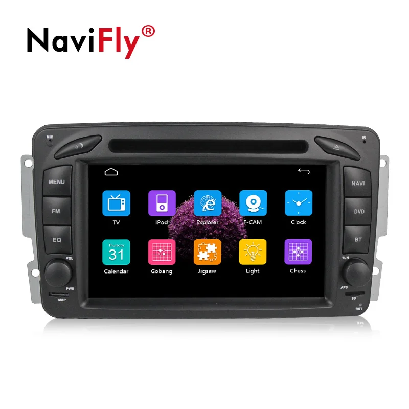 Flash Deal Navifly Windows ce 2DIN Car dvd player multimedia radio audio For Mercedes Benz W209 W203 W168 ML W163 W463 Viano W639 Vito RDS 3