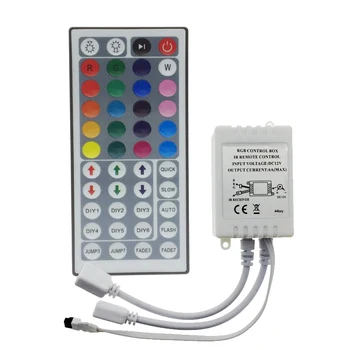 

LED RGB Controller 44 Key Double Output IR Remote Controller for LED RGB strip DC12V