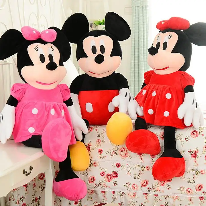 mickey and minnie mouse stuffed toys