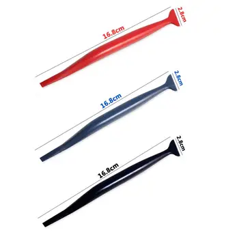 

NEW 5 Pcs Car Foil Finishing Tool Scraper Film Door Trimming Trimmer Board Micro Rubber Brush